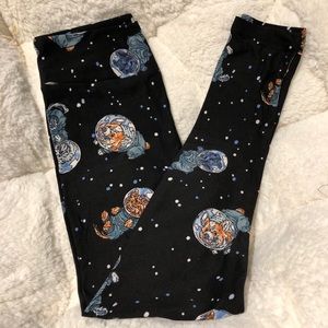 Lularoe OS Space Dog Leggings